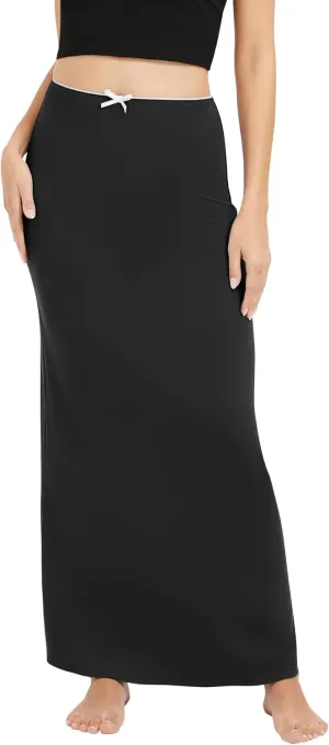 Urban CoCo Women's Elastic Waist Long Maxi Skirt Flowy Summer Beach Skirt for Vacation