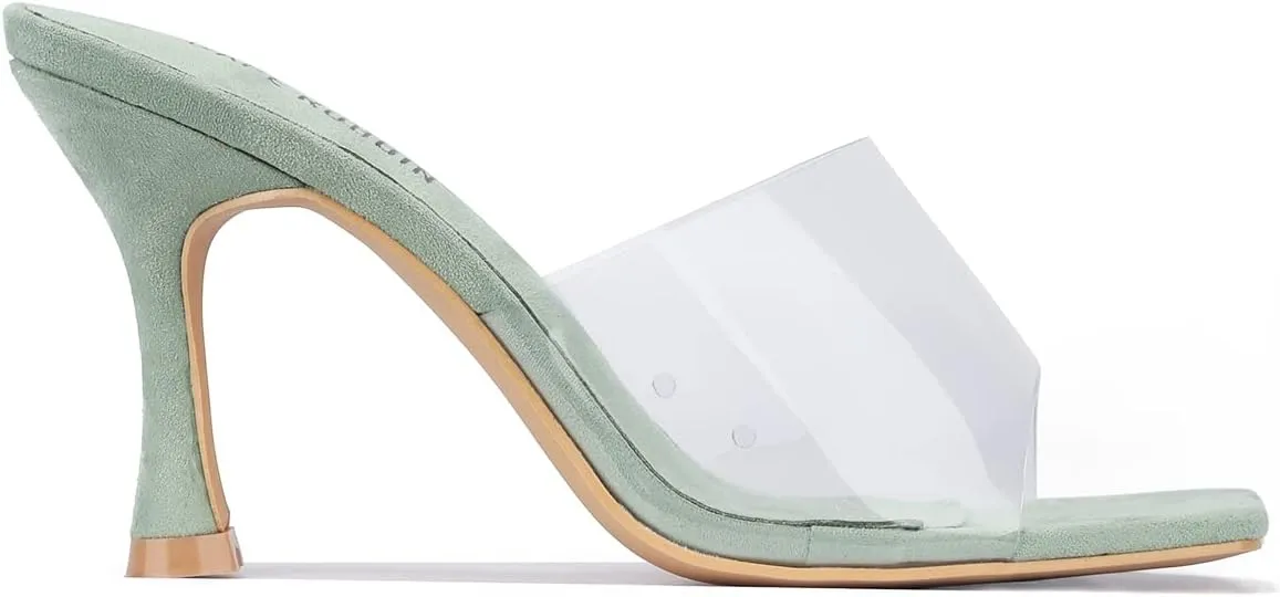 Veja Clear Square Toe Mid High Heels (Veja)