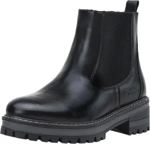 Vepose Women's Chelsea Ankle Boots Lug Sole Fashion Elastic Short Pull on 9608 Booties