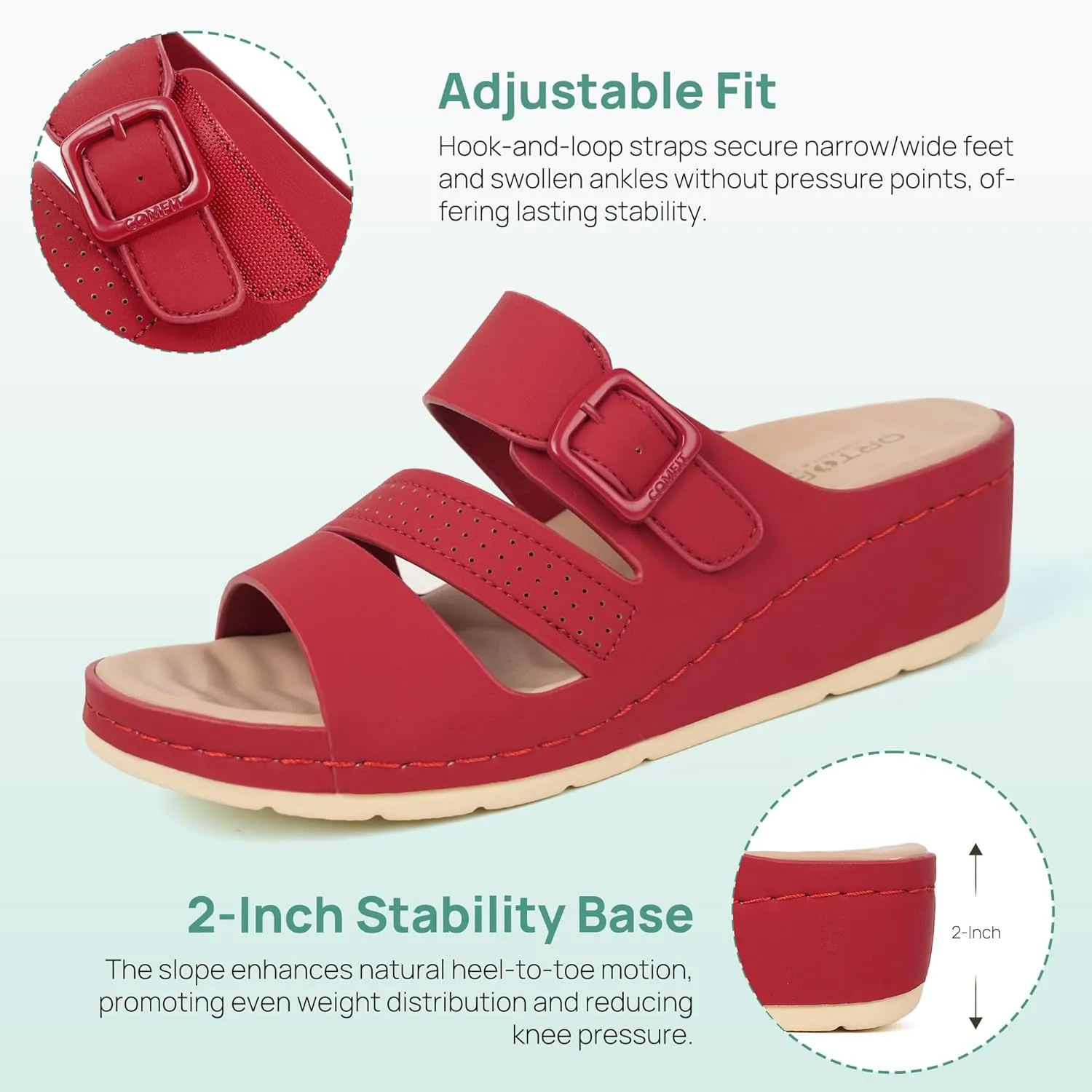Women Arch Orthotic Support Comfort Slides Orthopedic Sandals