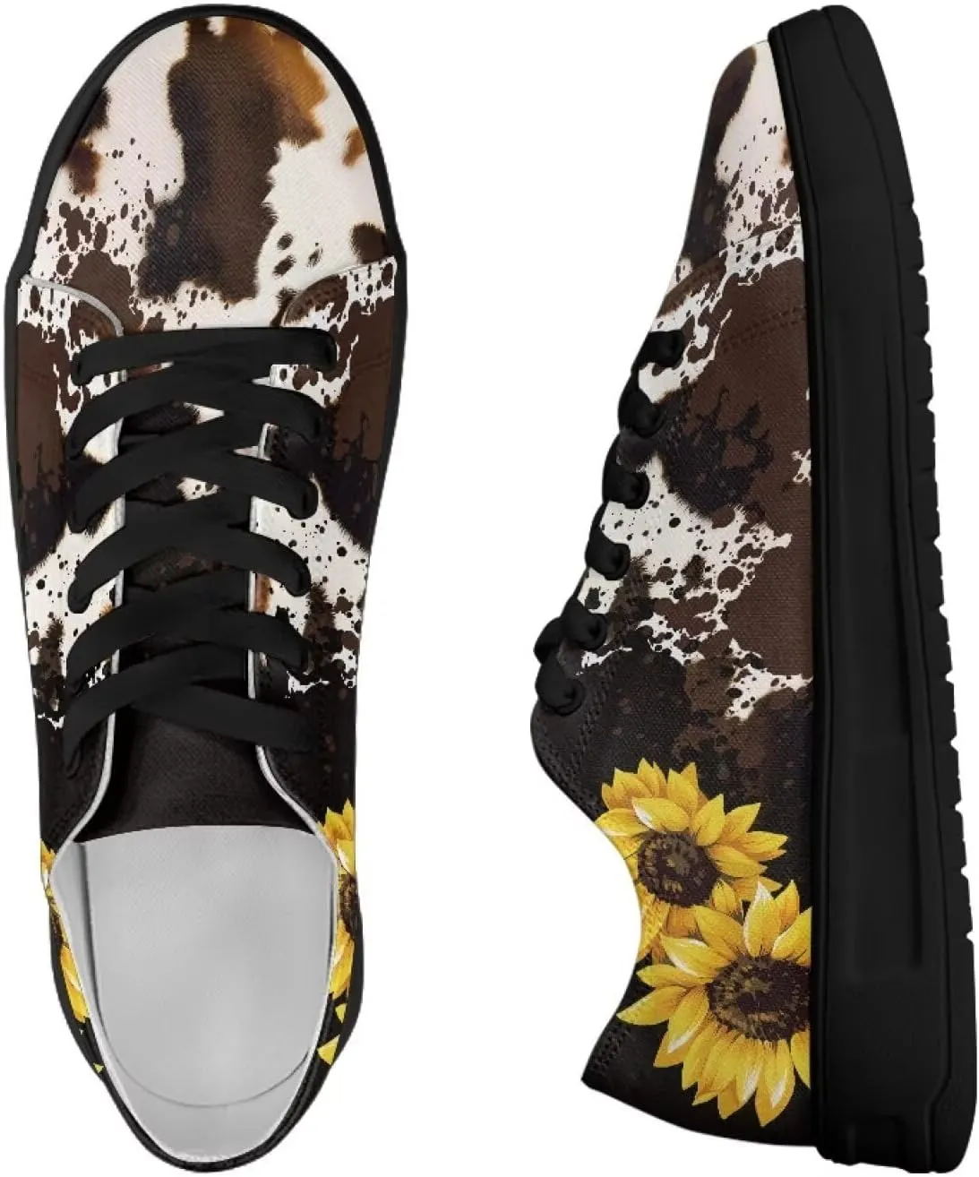 Women Classic Fashion Sneakers Lace Up Low Top Canvas Casual Sneakers Lightweight Breathable Comfort Wide Toe Shoes