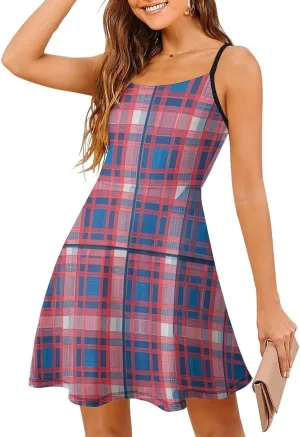 Women Girls 2025 Summer Swing Dress for Party Beach Date