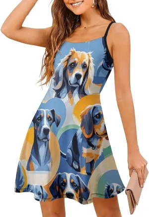 Women Girls 2025 Summer Swing Dress for Party Beach Date