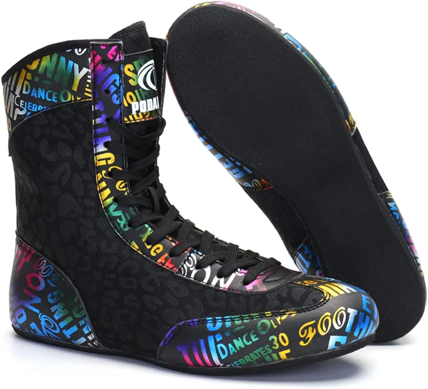 Women Men Wrestling Shoes Fashion Boxing Gym Trainers High Top Weightlifting Fitness Sneakers Comfortable Bodybuilding Shoes