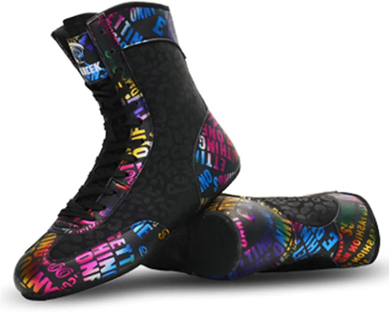 Women Men Wrestling Shoes Fashion Boxing Gym Trainers High Top Weightlifting Fitness Sneakers Comfortable Bodybuilding Shoes