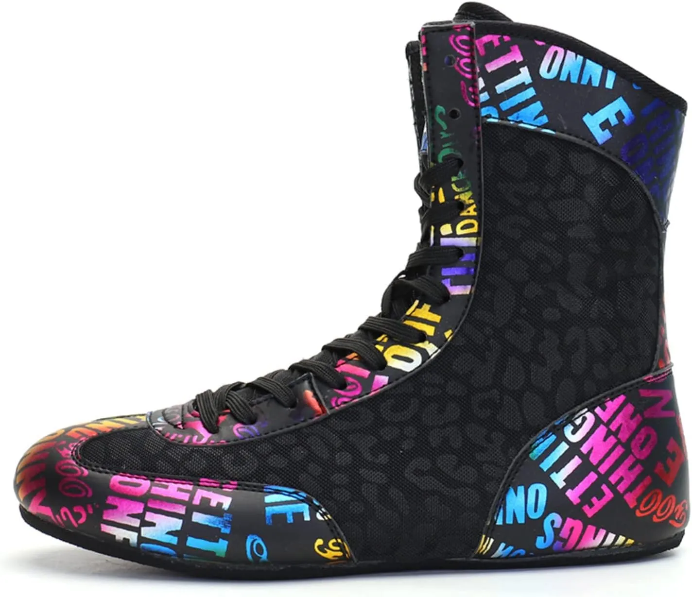 Women Men Wrestling Shoes Fashion Boxing Gym Trainers High Top Weightlifting Fitness Sneakers Comfortable Bodybuilding Shoes
