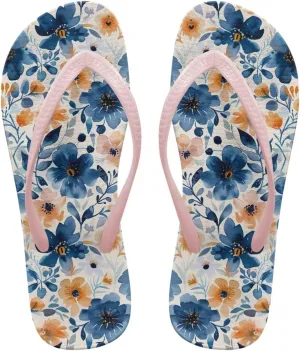 Women's Beach Sandals Non-Slip Quick-Dry Flip Flops Indoor Outdoor Slides Slipper for Shower Spa Pool & Summer Use Pink Strap Size 5.5-9.5