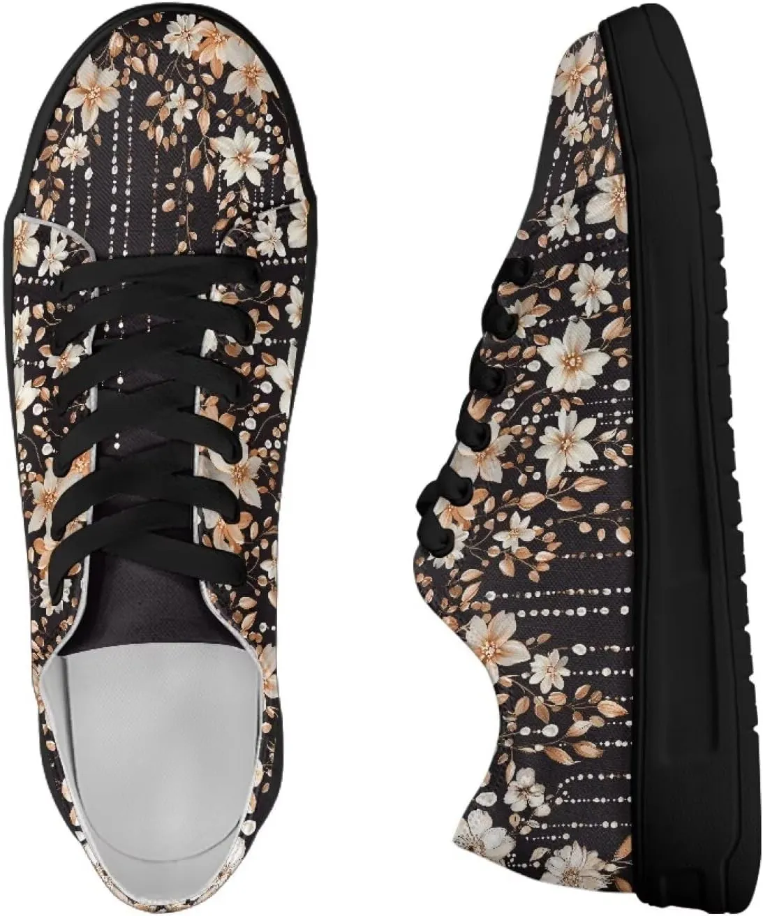 Women's Casual Canvas Sneakers Comfortable Low Top Walking Shoes Classic Lightweight Tennis Shoes Fashion Sneakers