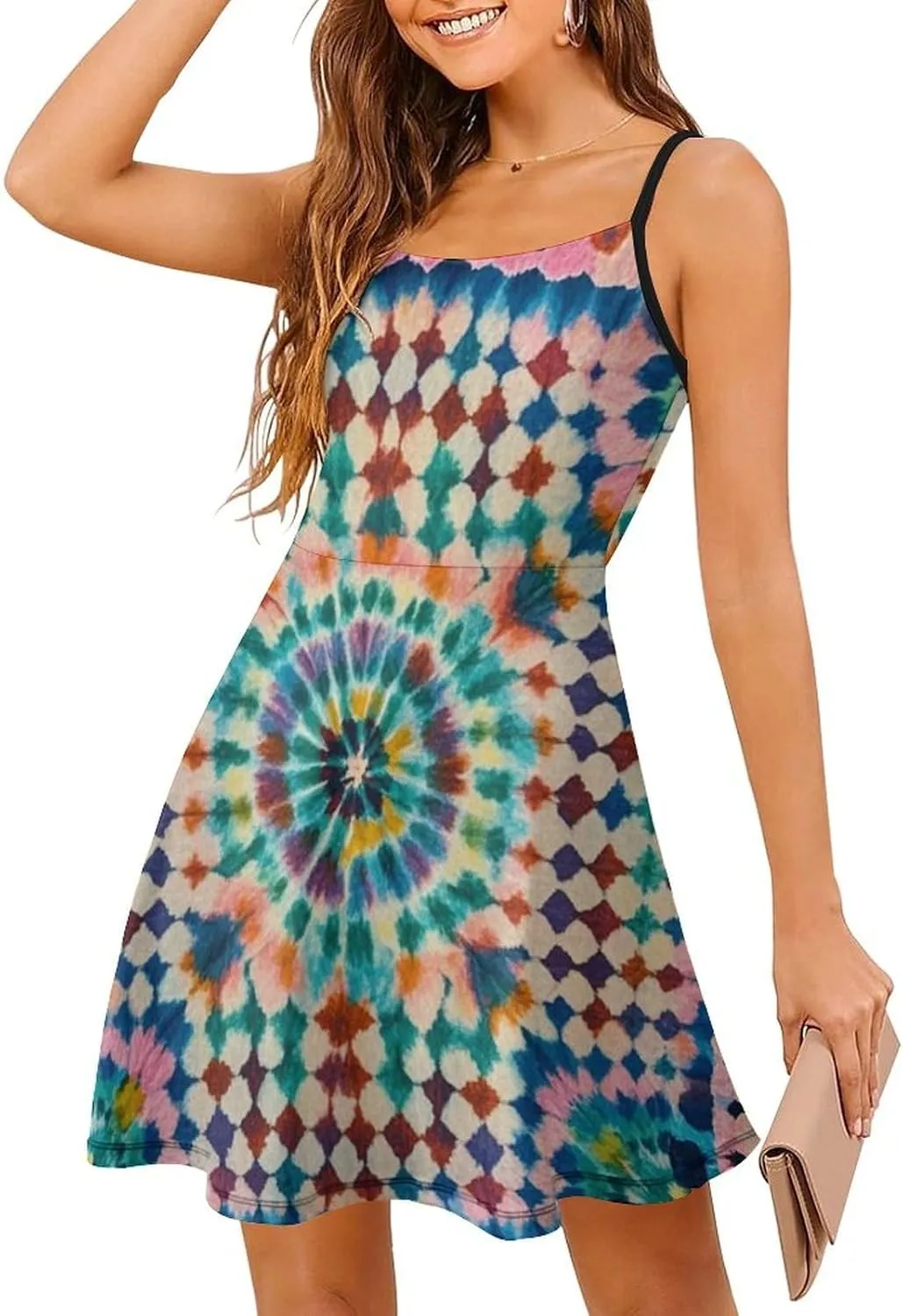 Women's Casual Loose Flowy Swing Shift Dresses for Vacation Party Wedding