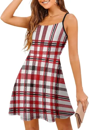 Women's Casual Loose Flowy Swing Shift Dresses for Vacation Party Wedding