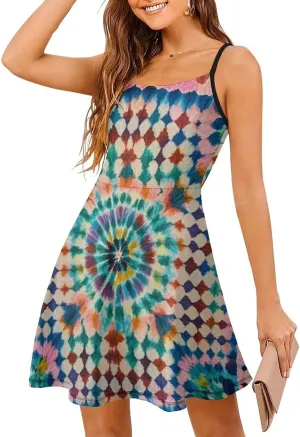 Women's Casual Loose Flowy Swing Shift Dresses for Vacation Party Wedding