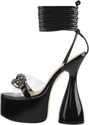 Women's Crocodile Print Sandals - Gold Cross Strap Spike Heels