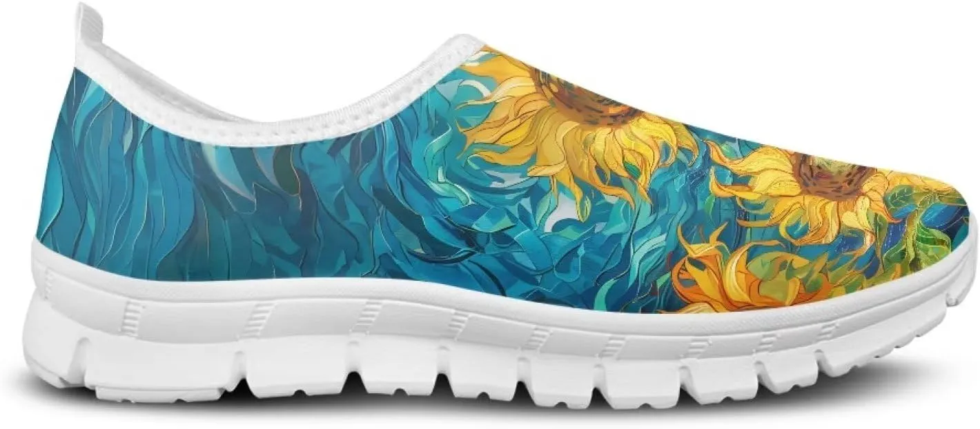 Women's Fashion Sneaker Lightweight Casual Shoes Ladies Non Slip Loafers Walking Travel Shoes Work Slip On
