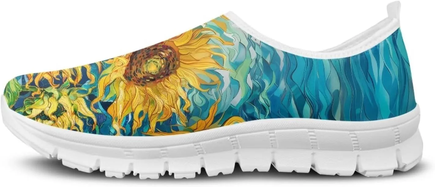 Women's Fashion Sneaker Lightweight Casual Shoes Ladies Non Slip Loafers Walking Travel Shoes Work Slip On