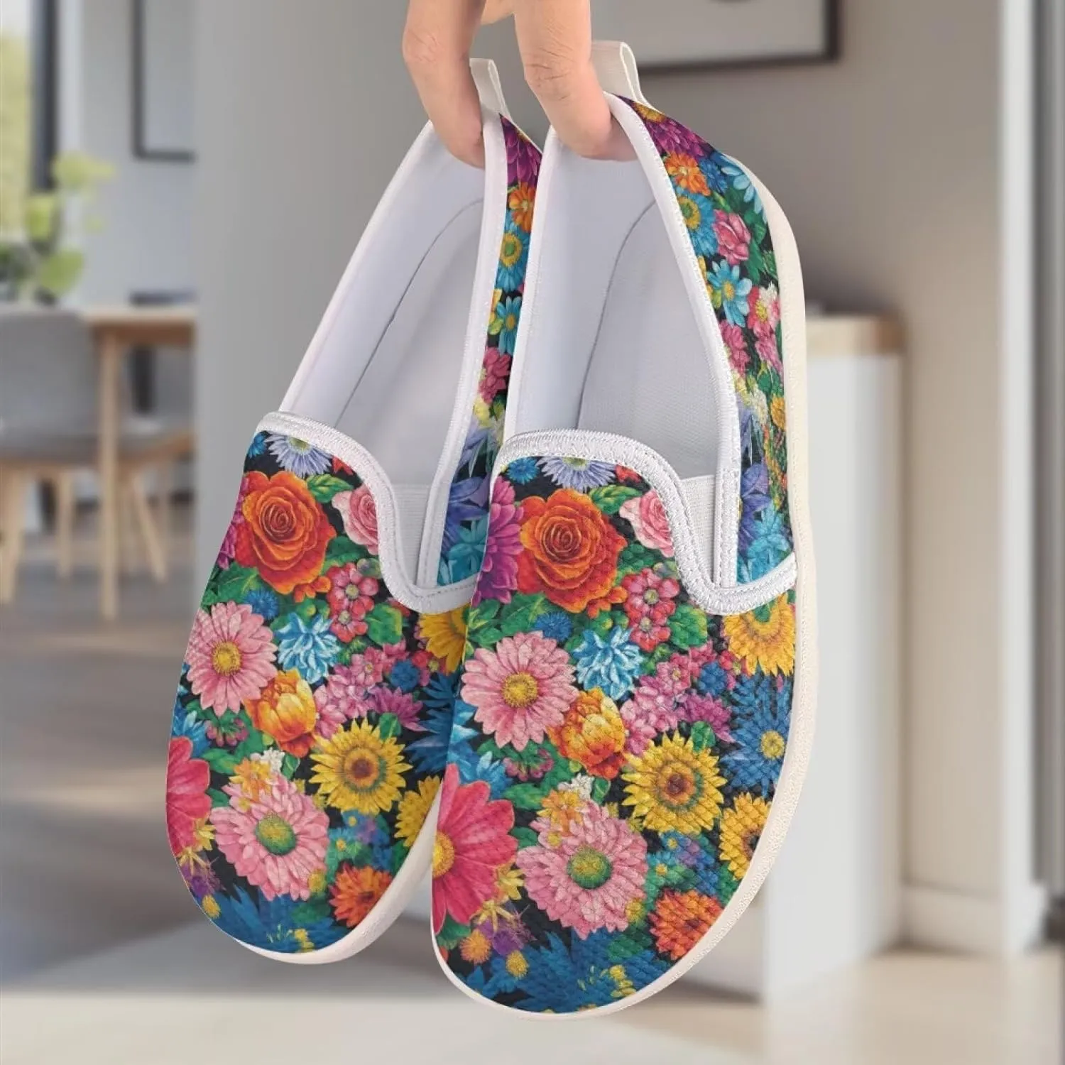 Women's Fashion Sneakers Casual Slip On Tennis Shoes Arch Support Walking Shoes for Women