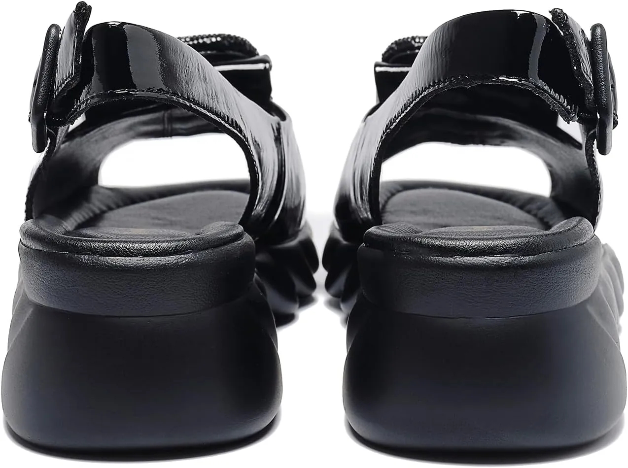 Women's Flat Peep Toe Ankle Strap Slingback Sandals with Rhinestone Accents & Padded Comfort – Street Style Shoes