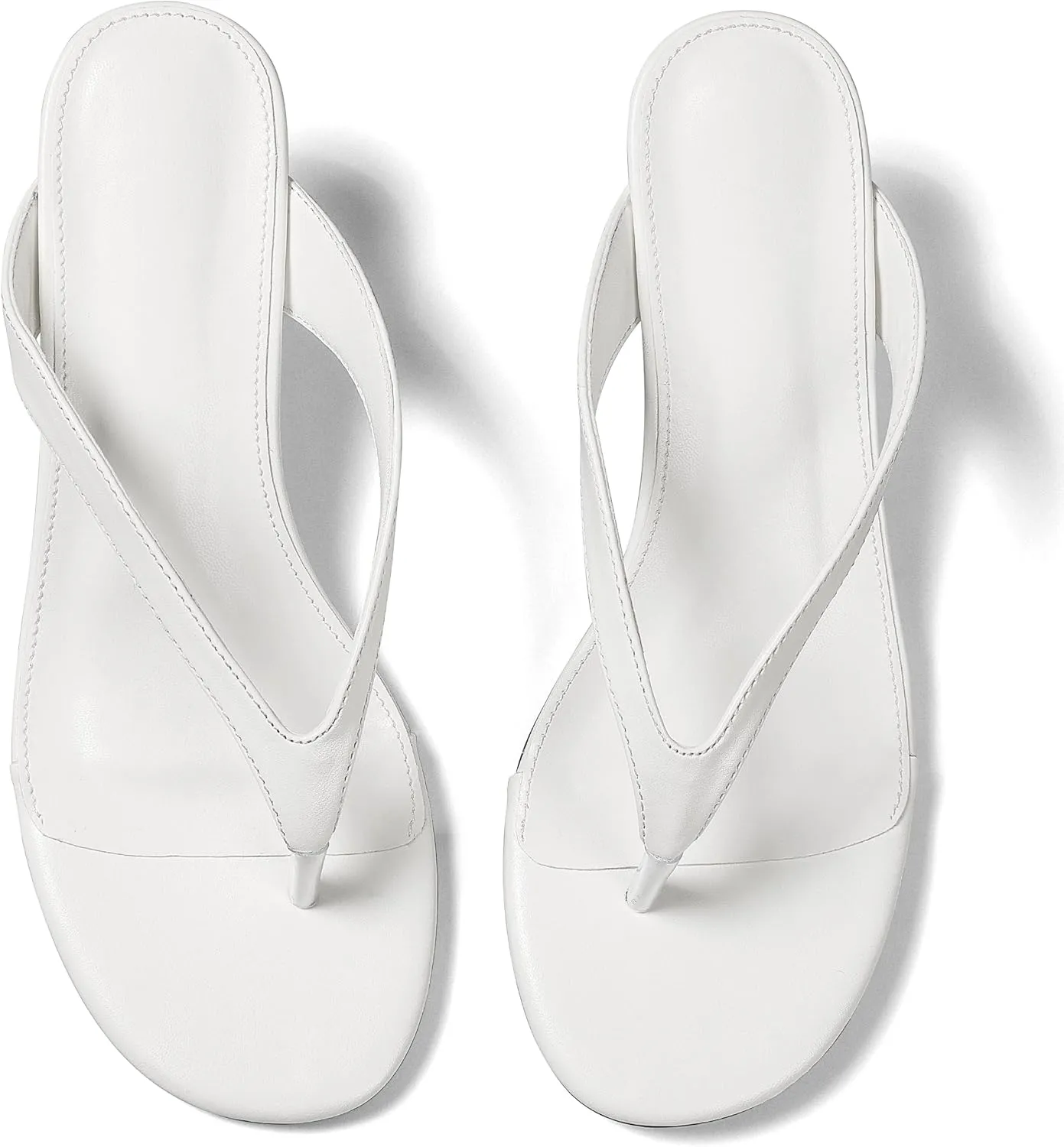 Womens Kitten Heel Sandals Round Open Toe Flip Flop Heels One Strap Slides Short Heeled Sandals for Women
