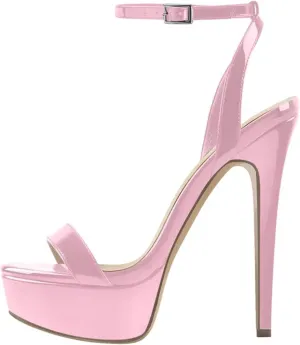 Women's Leopard Print Sandals - Mixed Color Buckle Strap Platforms