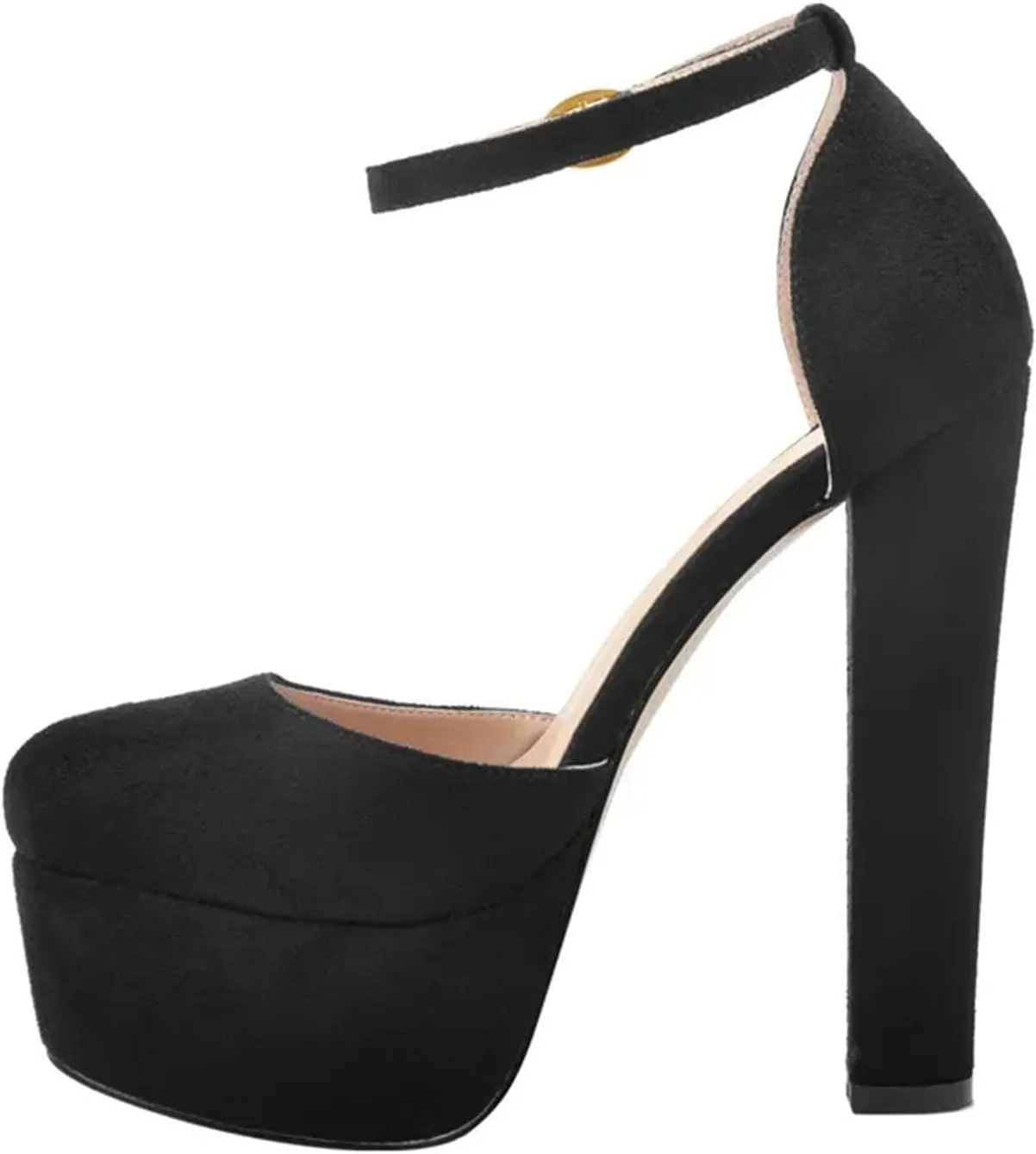 Women's Mary Jane Platforms - Round Toe Chunky Party Pumps