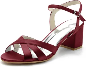 Women's Open Toe Mules Sandals Flip Flops Slip On Chunky Block High Heel Fashion Wedding Dress Slipper Slide