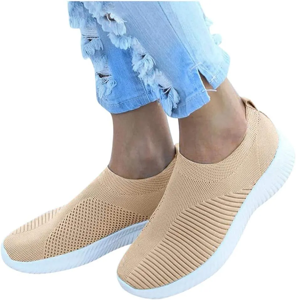 Womens Running Shoes Lightweight Tennis Shoes Non Slip Mens Casual Shoes Mesh Dressy Casual Shoes Dress Sneakers Slip On Tennis Shoe Casual Loafers