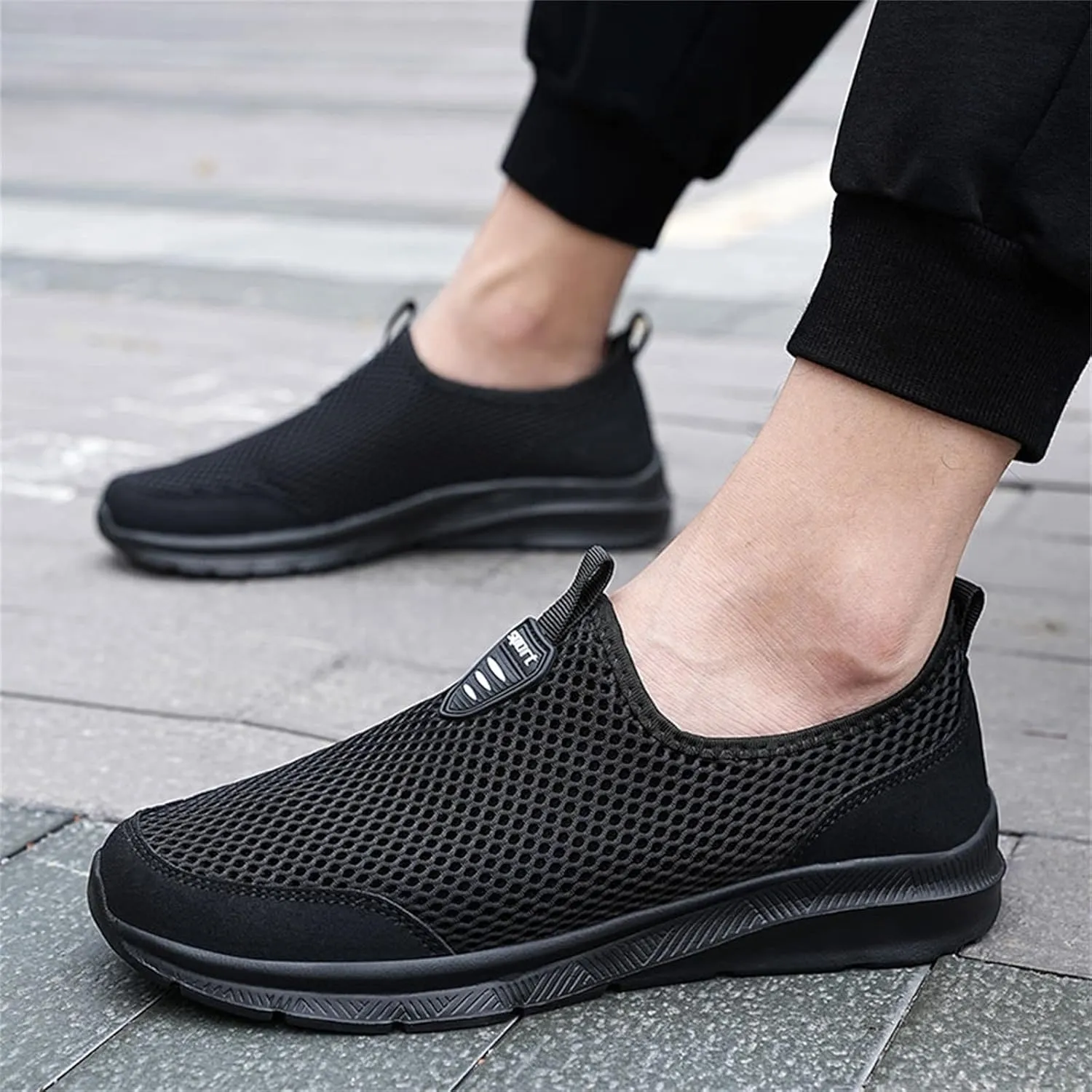 Womens Running Shoes Slip-on Walking Sneakers Walking Shoes Women Arch Support Black Casual Shoes Black Platform Sneaker Steel Toe Tennis Shoe Casual Loafers