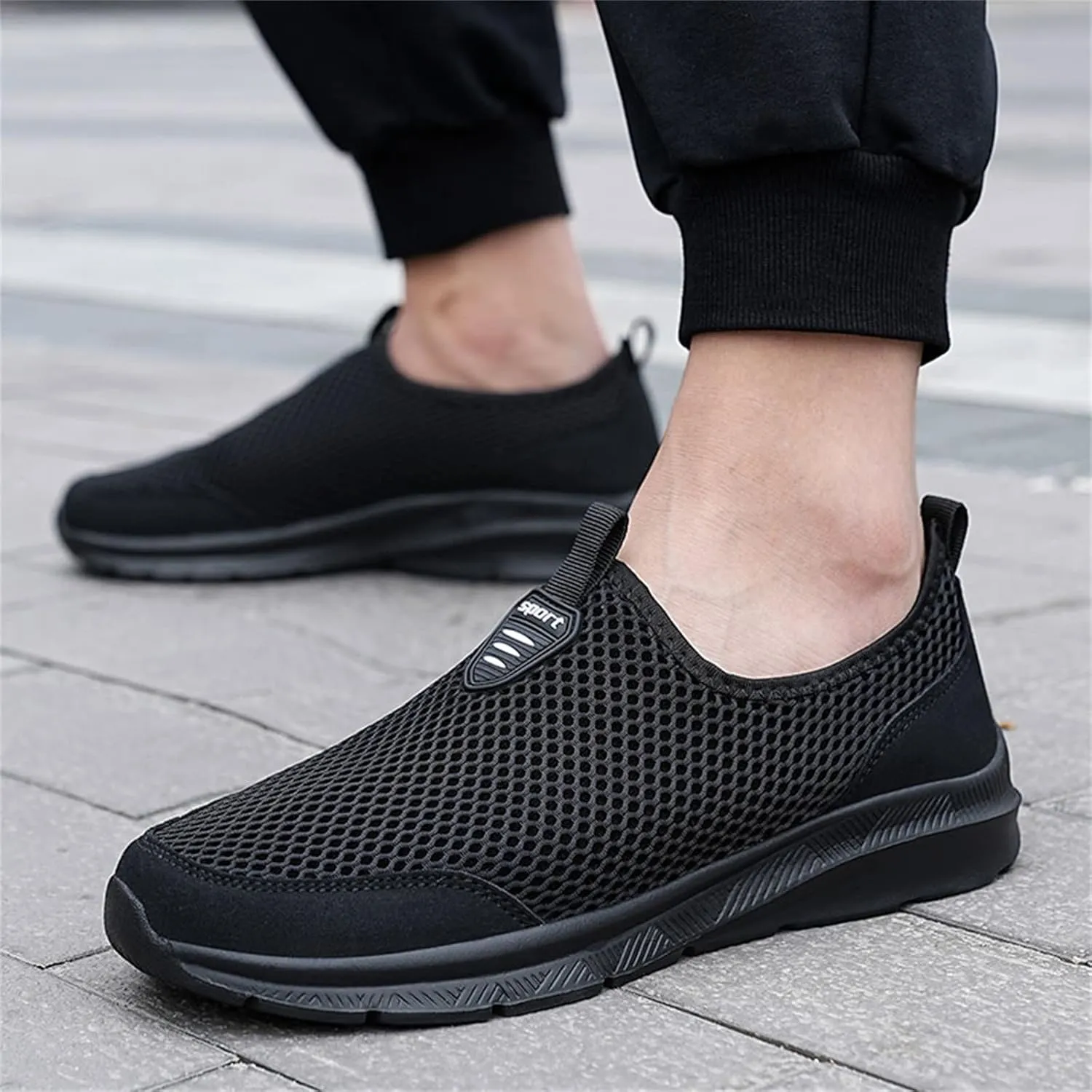 Womens Running Shoes Slip-on Walking Sneakers Walking Shoes Women Arch Support Black Casual Shoes Black Platform Sneaker Steel Toe Tennis Shoe Casual Loafers
