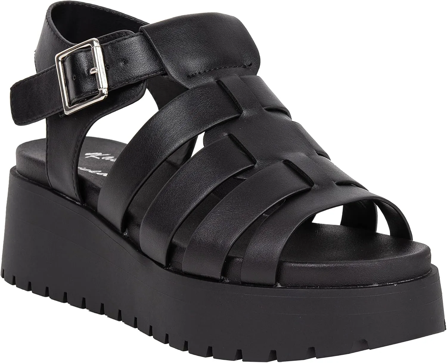 Women's Strappy Chunky Platform Sandals - Fashion Gladiator Sandals with Adjustable Buckle KAROL