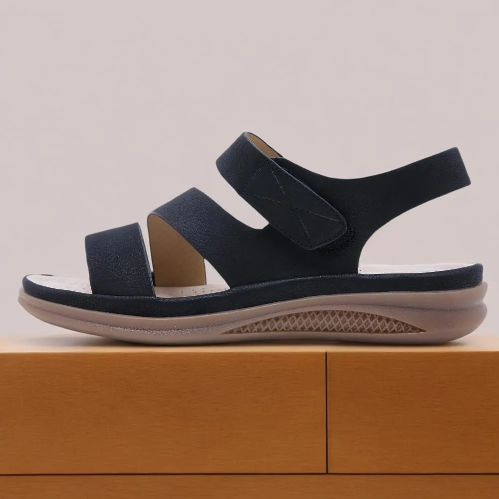 Women's Summer Casual Slide Sandals with Adjustable Straps & Cushioned Arch Support | Comfortable Beach Walking Shoes for Women, Breathable Vacation Footwear