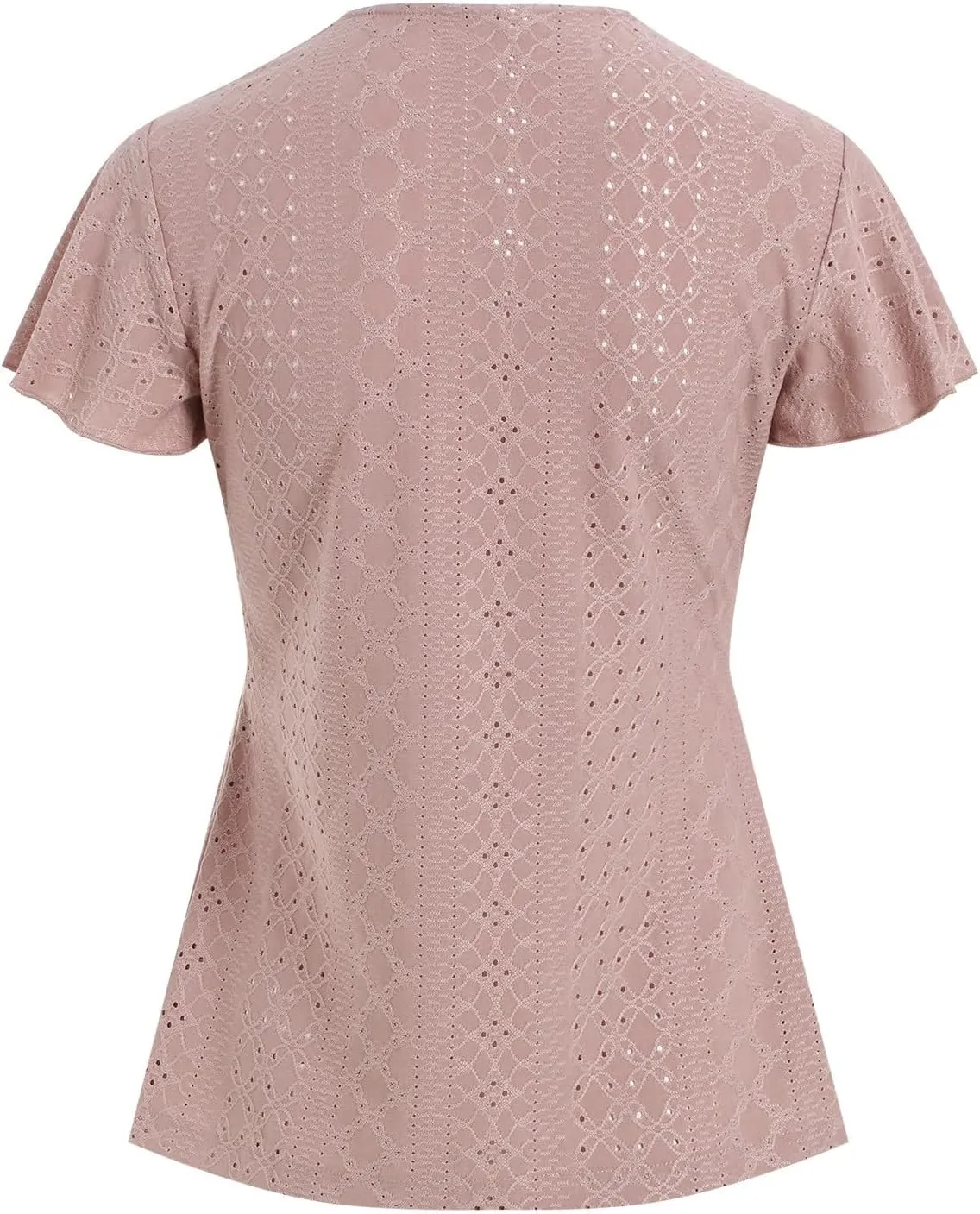 Womens Summer Tops Dressy Casual Babydoll Short Sleeve Shirts Puff Sleeve Peplum V Neck T Shirts Tees 2025