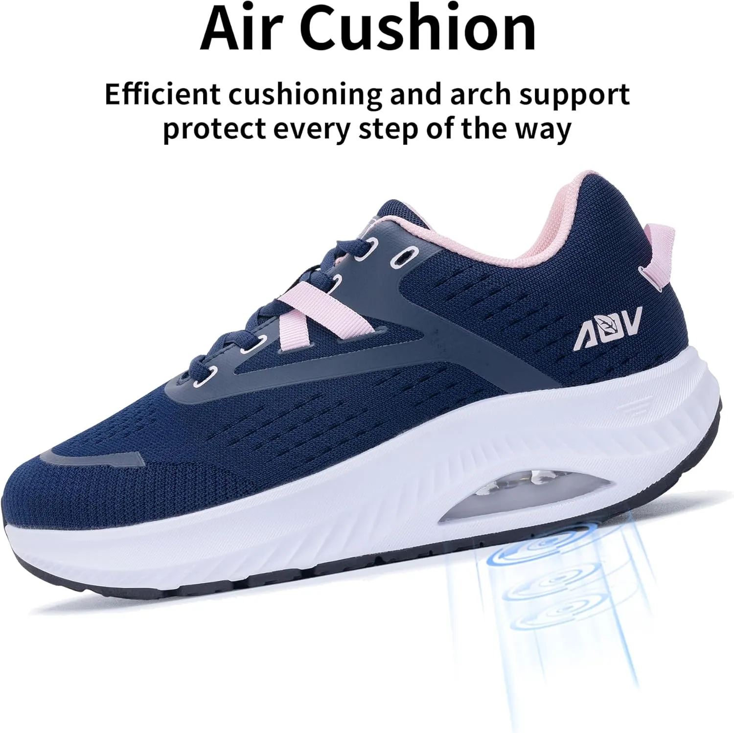 Womens Wide Toe Box Shoes Arch Support Walking Shoes Orthotic Wide Air Tennis Sneakers for Plantar Fasciitis