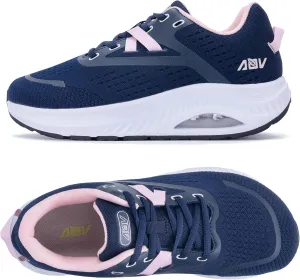 Womens Wide Toe Box Shoes Arch Support Walking Shoes Orthotic Wide Air Tennis Sneakers for Plantar Fasciitis