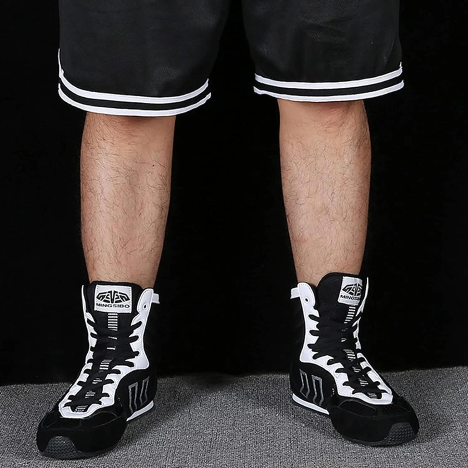 Wrestling Shoes Unisex Boxing Sports Training Breathable Mesh Youth Kickboxing Boot Lightweight Weightlifting Footwear for Adults