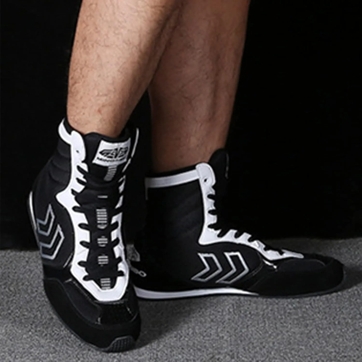 Wrestling Shoes Unisex Boxing Sports Training Breathable Mesh Youth Kickboxing Boot Lightweight Weightlifting Footwear for Adults