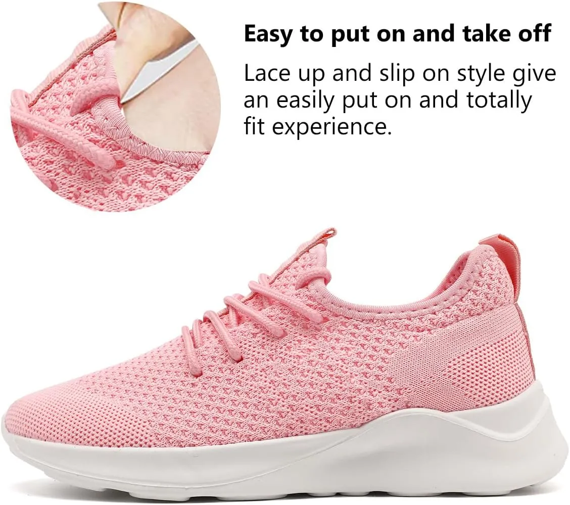 WYGRQBN Women's Walking Shoes Lightweight Tennis Fashion Sneakers Sports Workout Gym Shoes for Running